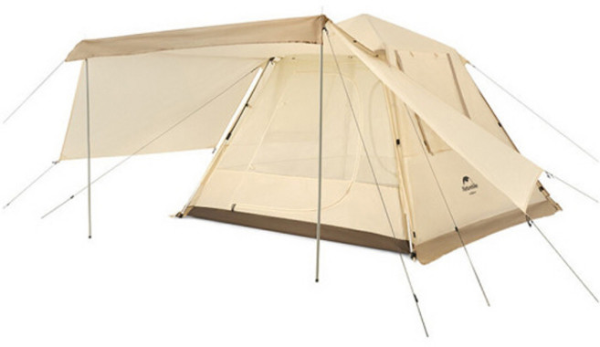네이처하이크 NH 자동 원터치 앙고4 텐트, 베이지, 4인용
