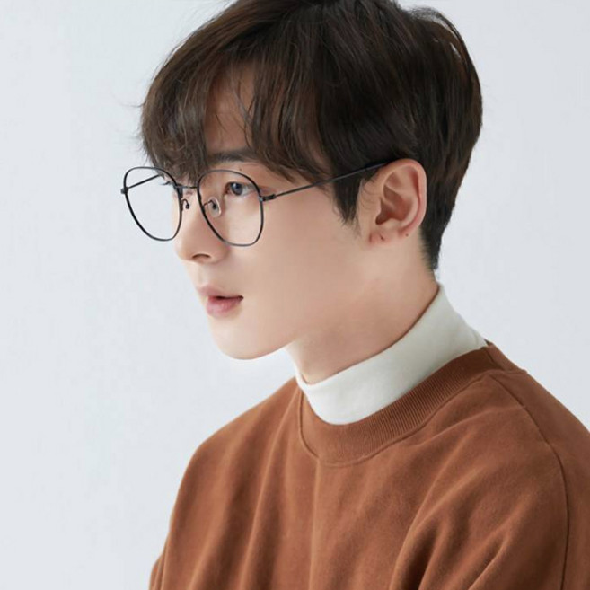 멜라크메 메탈 오각형 레트로 빅사이즈 안경테