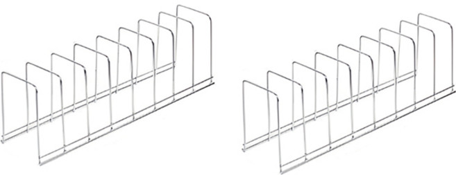 드렌 스테인리스 식기건조대 하이형 2p, 실버