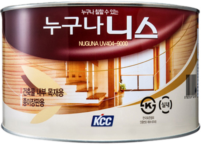 KCC페인트 누구나니스 유광, 투명, 1L, 1개