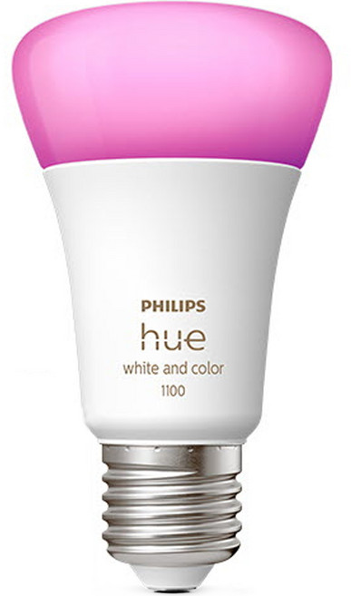 필립스휴 화이트 앤 컬러 전구 앰비언스 벌브 1100 9W 9290035384, 기타색, 1개