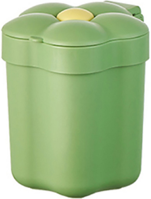 더자카 데스크 플라워 미니 휴지통, 그린