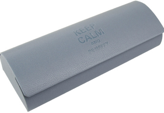 멜라크메 가죽 마일드 하드 안경 선글라스 케이스 +안경닦이 세트