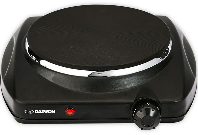 대원 순간가열 핫플레이트 블랙 1구 고객직접설치, DW-HP1500, 일반형