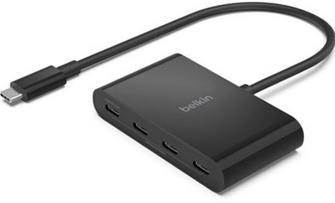 벨킨 4in1 USB-C타입 멀티 허브 10Gbps AVC018btBK, 블랙, 1개