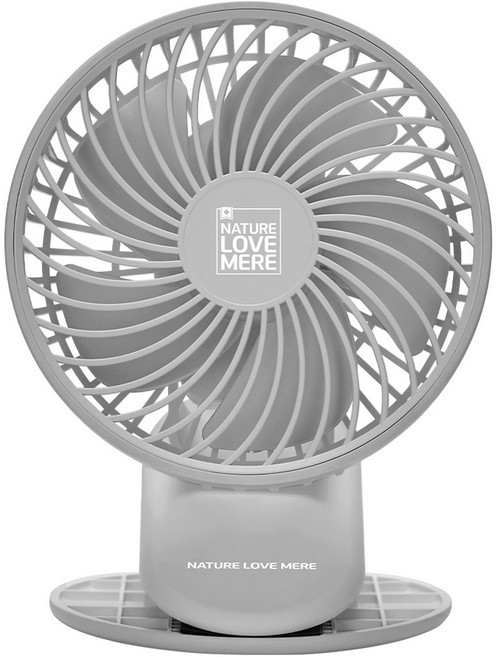 네이쳐러브메레 아이착 휴대용 유모차 선풍기, 라이트그레이, 1개
