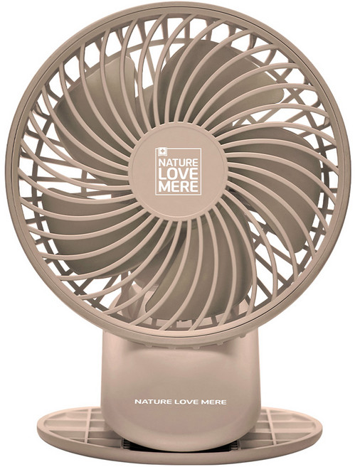 네이쳐러브메레 아이착 휴대용 유모차 선풍기, 누디브라운, 1개