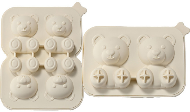 플라라 곰돌이 얼음틀 2종 세트, 화이트