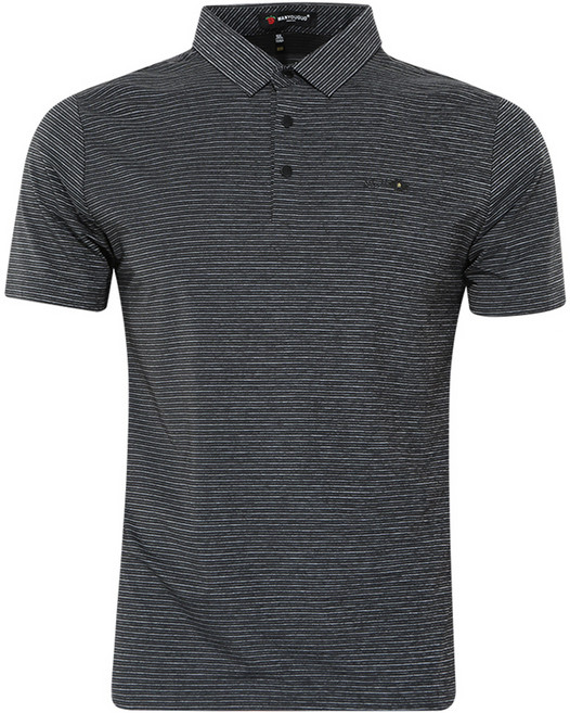 페라어스 남성용 베이직 스트라이프 카라 골프 반팔 셔츠 CTM3OM2127