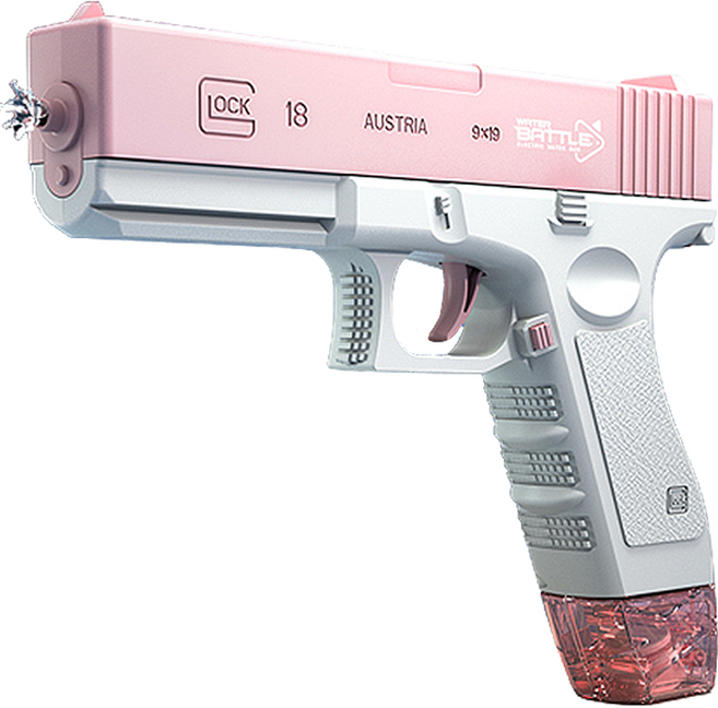다다랜드 자동연발 권총 물총, 핑크, 1개