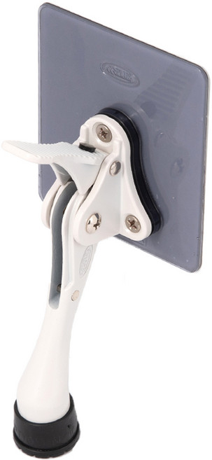 철물대장 무타공 원터치 현관 말발굽 도어스토퍼 세트 05 화이트, 1세트