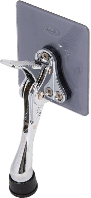 철물대장 무타공 원터치 도어스토퍼 세트 크롬, 1개