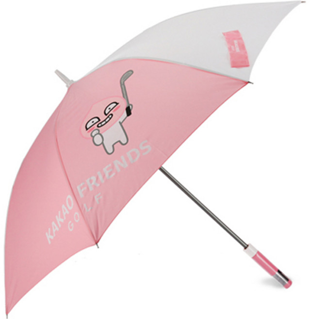 카카오프렌즈골프 70골프클럽 자동 장우산 어피치, 핑크, 1개