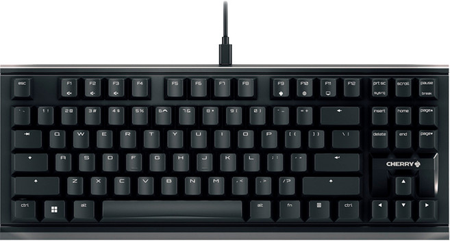 CHERRY 機械式有線無數字鍵盤, 黑色, MX 1.1 TKL (青軸), 青軸