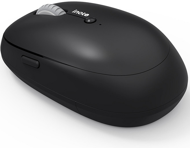 아이노트 저소음 멀티 페어링 블루투스 무선 마우스, M60RB, 블랙