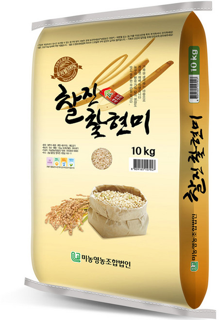 미농 국산 찰현미, 10kg, 1개