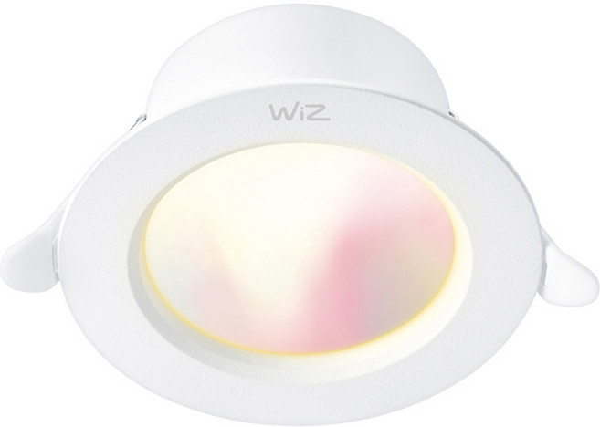 WiZ 화이트 앤 컬러 앰비언스 다운라이트 4W led 매입등, 혼합색상, 1개