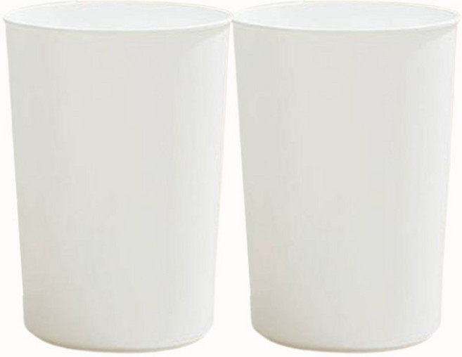 샤바스 무지 오픈휴지통 12L 2p, 화이트