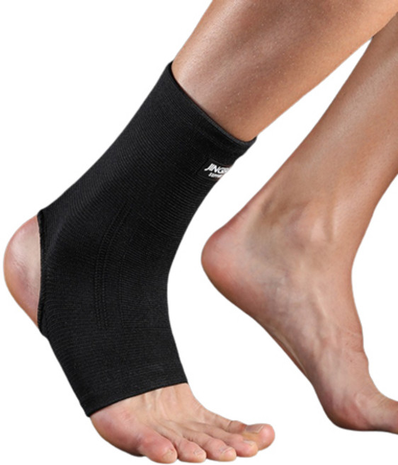 징바 데일리 슬림 압박 발목 보호대 좌우세트, 1세트, 블랙