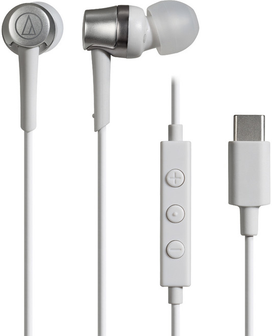 audio-technica 鐵三角 USB C 型高品質入耳式耳機 ATH-CKD3C 白色