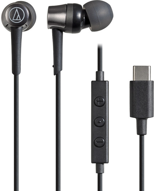 오디오테크니카 USB C 타입 고품질 인이어 이어폰 ATH-CKD3C 블랙