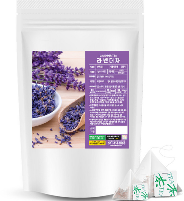 건강스토리 삼각티백 라벤더차 100p, 1g, 100개입, 1개