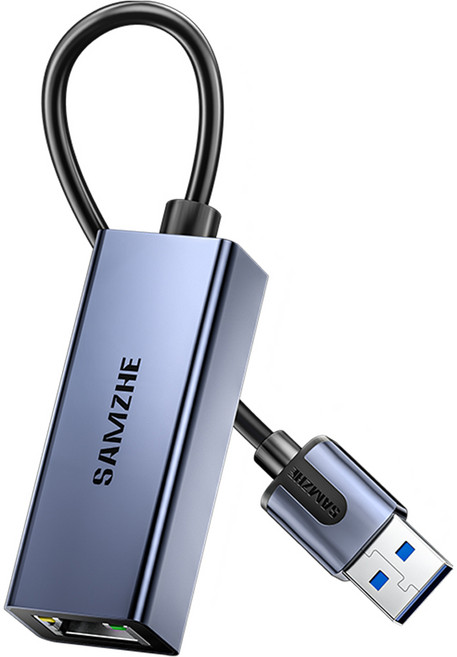 삼지 프리미엄 USB 3 기가비트 외장형 랜카드, HWK02, 1개