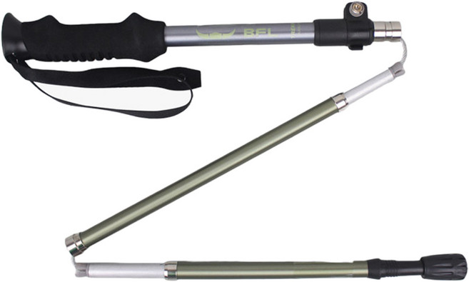 버팔로 마운틴 5단 폴딩 등산스틱, 카키