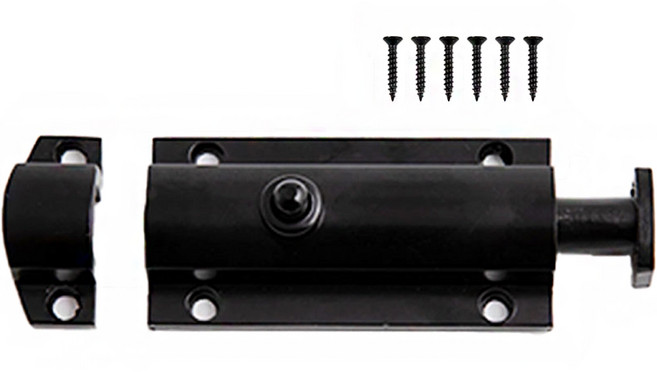 철물대장 원터치 오도시 잠금장치 블랙, 1개