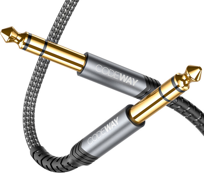 코드웨이 5.5 to 5.5 TRS 케이블, WA55-3M, 그레이, 1개