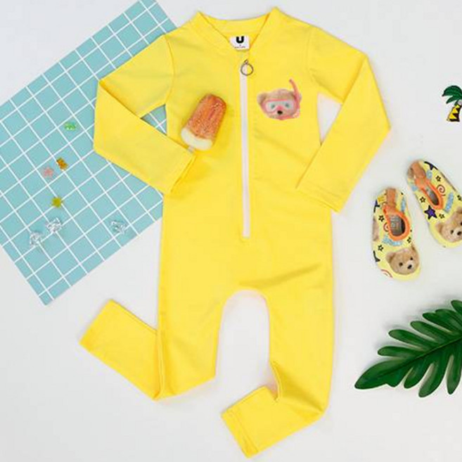 골든래빗 아동용 래쉬수트 곰돌