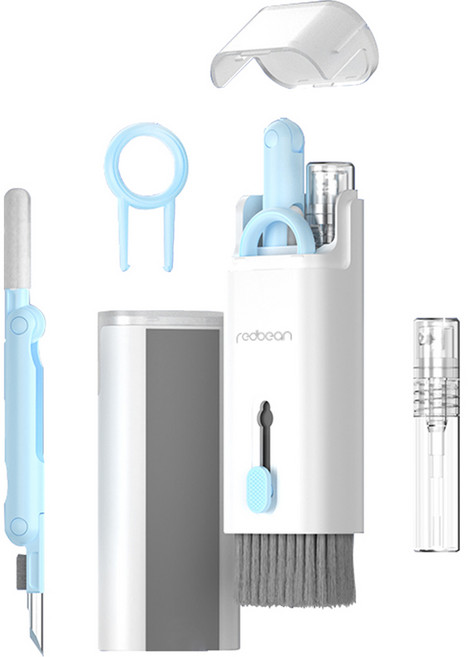 레드빈 7in1 스마트 디바이스 클리닝 브러쉬 청소키트, H1C7-BL, 스카이블루, 1개