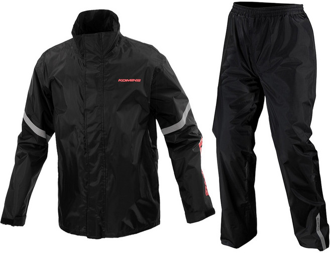 코미네 STD RAIN WEAR 상하의 세트 RK-5433, KOMINE BLACK