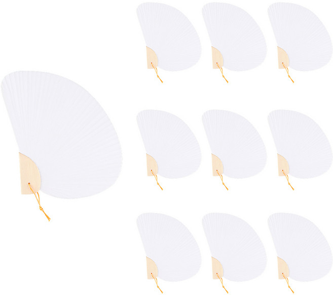 유니아트 조개 부채, 혼합색상, 10개