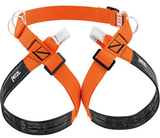 PETZL SUPERAVANTI 洞穴探險用安全吊帶 AP-C012AA, 橘黑色(AP-C012AA00)