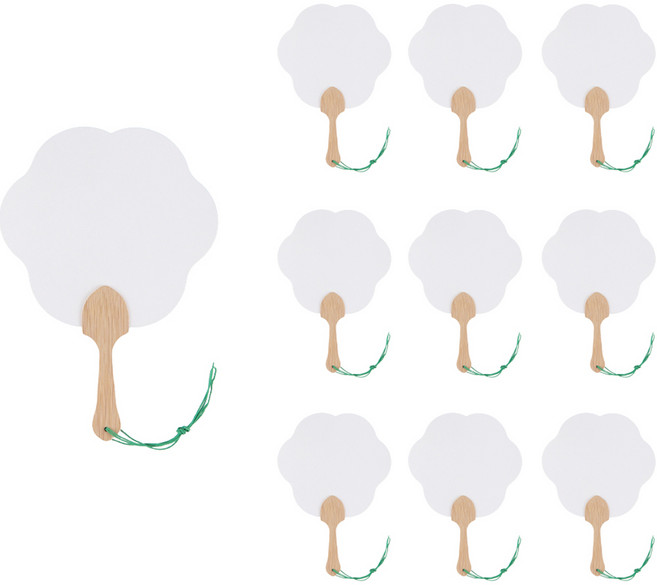 유니아트 꽃부채 소, 혼합색상, 10개