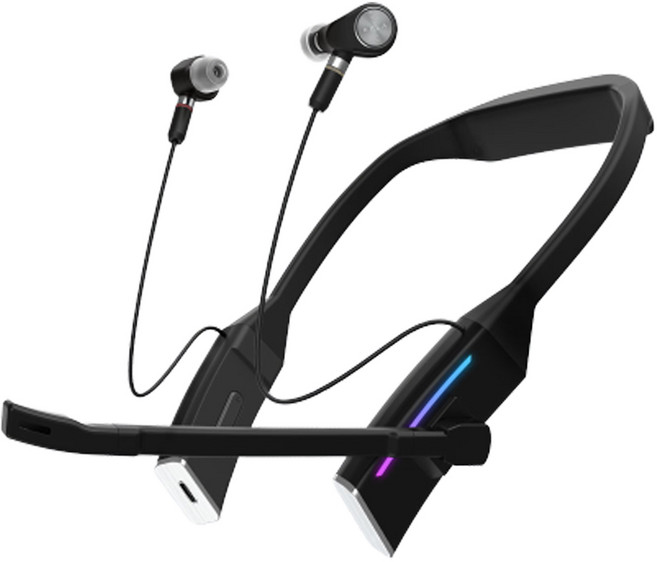 아즈라 무선 게이밍 이어폰 리마스터, AZPG-RF2000, 블랙