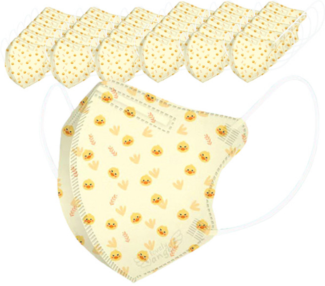 러블리앙즈 씬라이트 새부리형 마스크 초소형 1~3세 유아용, 10개입, 5개, V2 오리