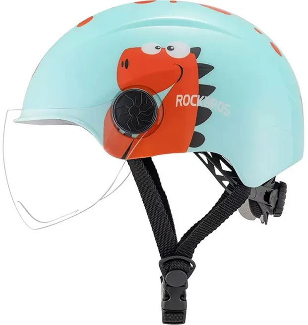 락브로스 고글일체형 어린이 헬멧 TS-119, 민트, 1개 - 쿠팡