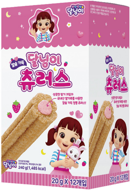 명도물산 달님이 츄러스 12p, 240g, 1개