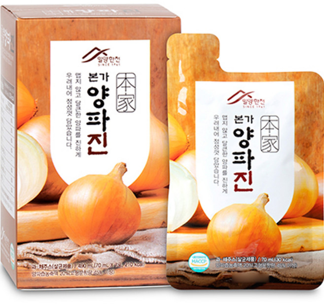 밀양한천 본가 양파진, 490ml, 1개