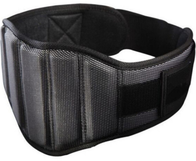 휴스퍼트 헬스용 데드리프트 허리 보호 스포츠 중량 벨트, 1개, 회색