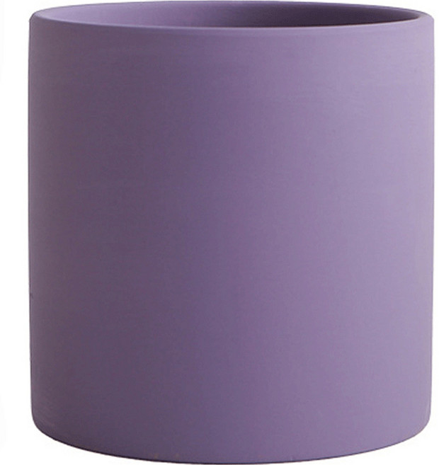 엘쏘 모노톤 모던 무광 화분, 퍼플, 1개