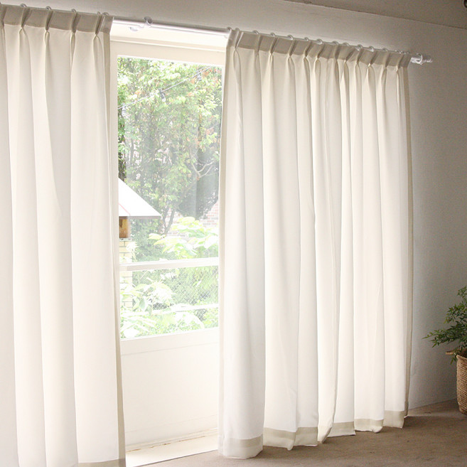 앤코튼 삼중직 암막 나비주름 커튼