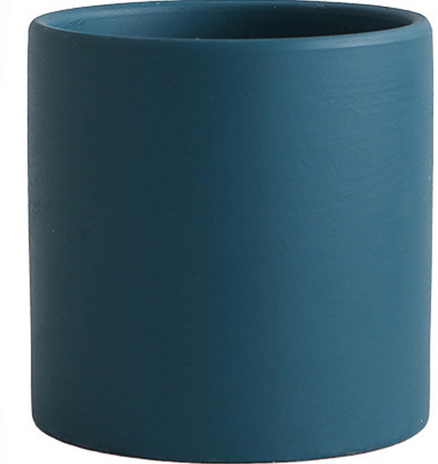 엘쏘 모노톤 모던 무광 화분, 다크그린, 1개