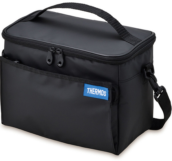 써모스 콤팩트 소프트 쿨러백 REQ-005K, 블랙, 5L