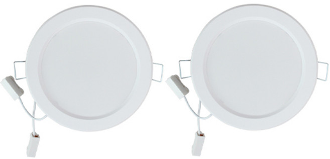 루시아 LED 디밍 매입등 15W 외경 175mm x 높이 30mm x 타공 140mm, 전구색, 2개