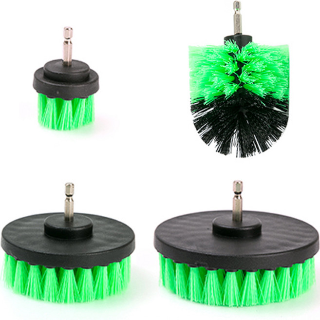 지오비즈 전동드릴 청소솔 4종 세트, 그린, 1세트