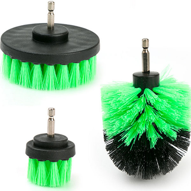 지오비즈 전동드릴 청소솔 3종 세트, 그린, 1세트