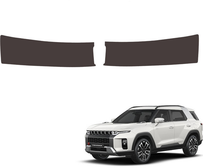 메이튼 스크래치 순정 컬러 가죽 SC 트렁크스텝 커버, 쌍용 토레스, 다크브라운